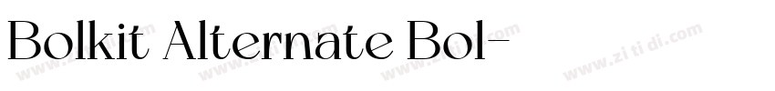 Bolkit Alternate Bol字体转换